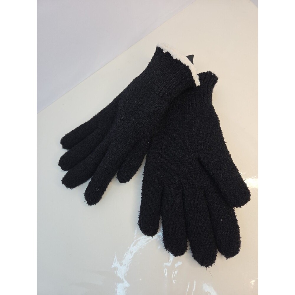 Isotoner Black Gloves Women’s One Size Smart Touch Eco Comfort Modern Soft NWT